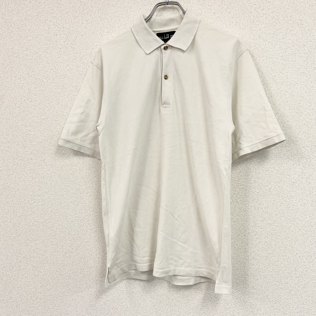dunhill　ダンヒル　半袖ポロシャツ　白　ホワイト　Lサイズ