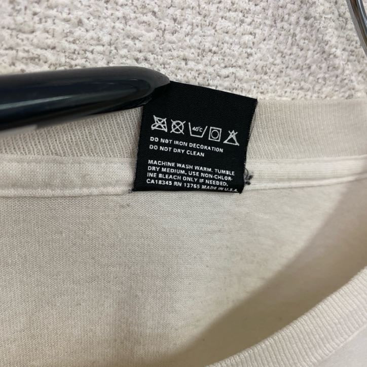 SCREEN STARS BEST　スクリーンスターズベスト　長袖Tシャツ/ロンT　シングルステッチ　白　ホワイト　XLサイズ　古着