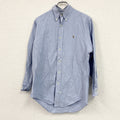 RALPH LAUREN　ラルフローレン　長袖ボタンダウンシャツ　水色　ライトブルー　15-32サイズ