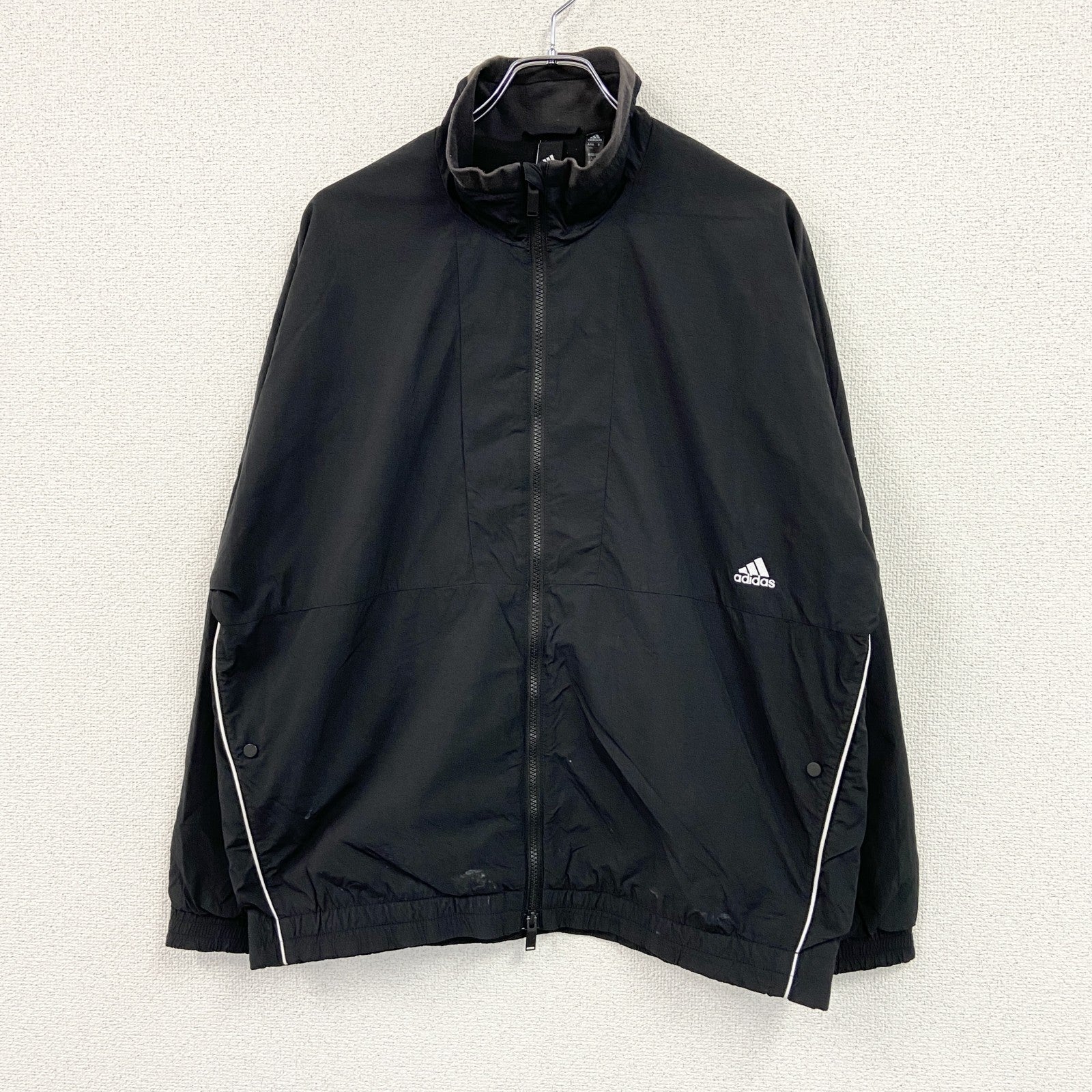 adidas　アディダス　トラックジャケット/ウーブンジャケット　黒　ブラック　Lサイズ