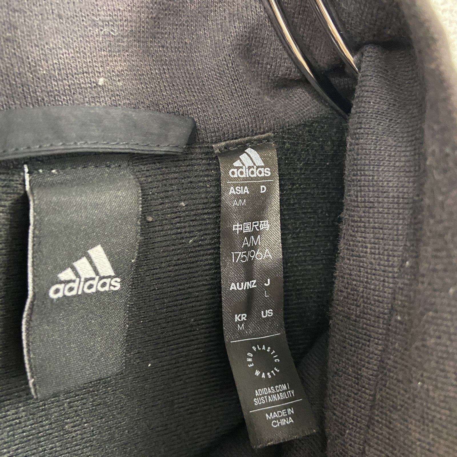 adidas　アディダス　トラックジャケット/ウーブンジャケット　黒　ブラック　Lサイズ