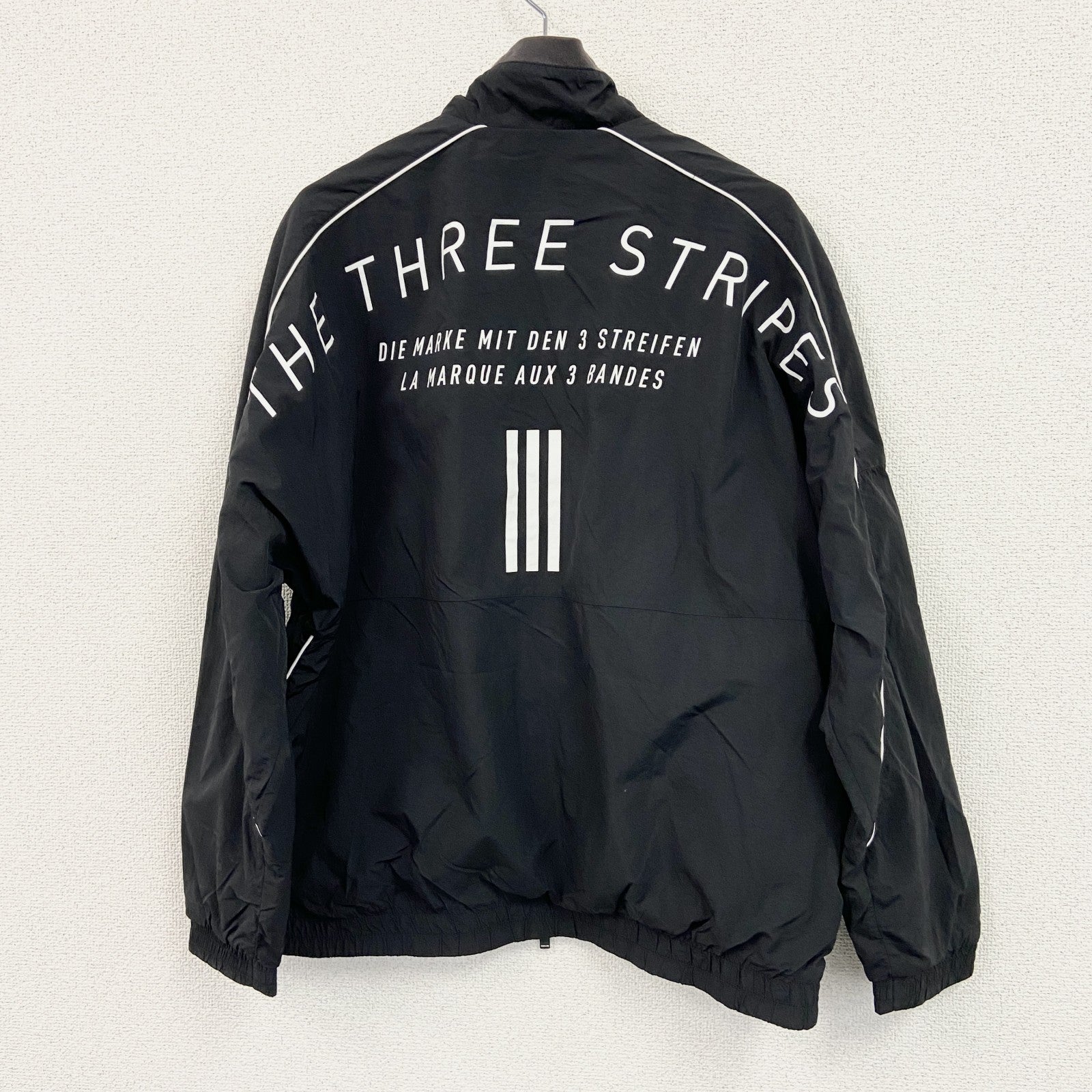 adidas　アディダス　トラックジャケット/ウーブンジャケット　黒　ブラック　Lサイズ