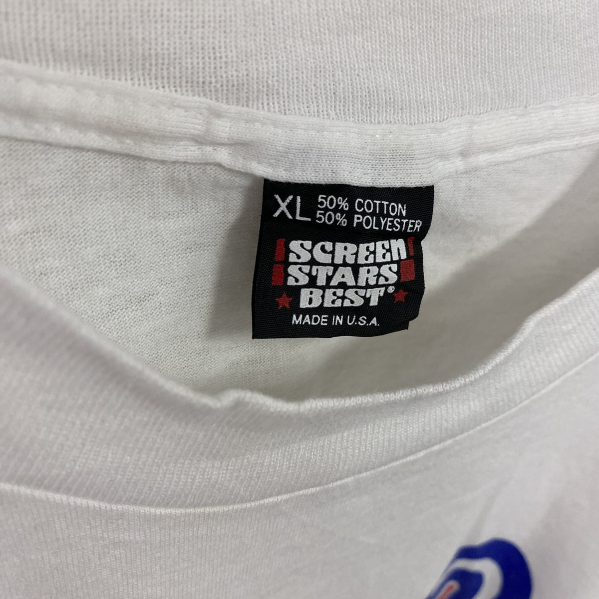 SCREEN STARS　スクリーンスターズ　半袖プリントTシャツ　シングルステッチ　ヴィンテージ　白　ホワイト　XLサイズ　古着