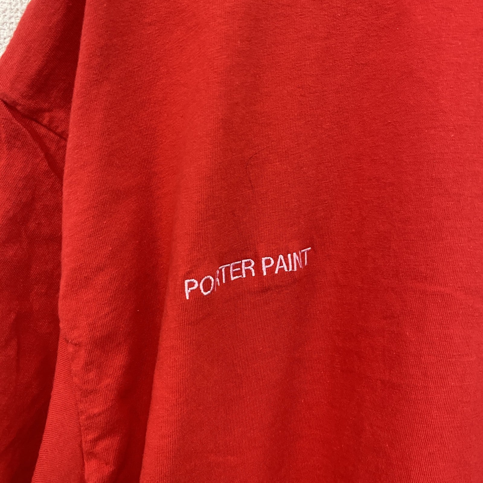 90s　Hanes　半袖プリントTシャツ　シングルステッチ　ヴィンテージ　赤　レッド　XLサイズ　古着