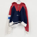 Champion　チャンピオン　スウェットパーカー/フーディー　紺　ネイビー　赤　レッド　古着