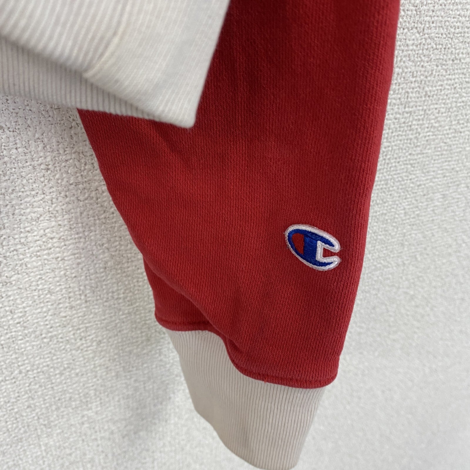 Champion　チャンピオン　スウェットパーカー/フーディー　紺　ネイビー　赤　レッド　古着