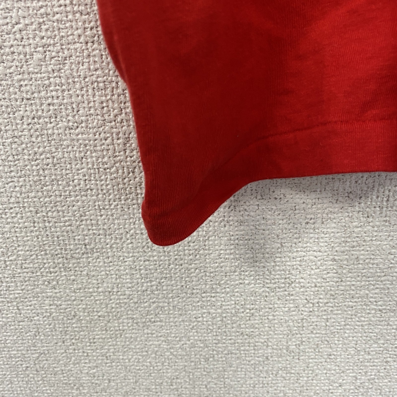 90s　Hanes　半袖プリントTシャツ　シングルステッチ　ヴィンテージ　赤　レッド　XLサイズ　古着