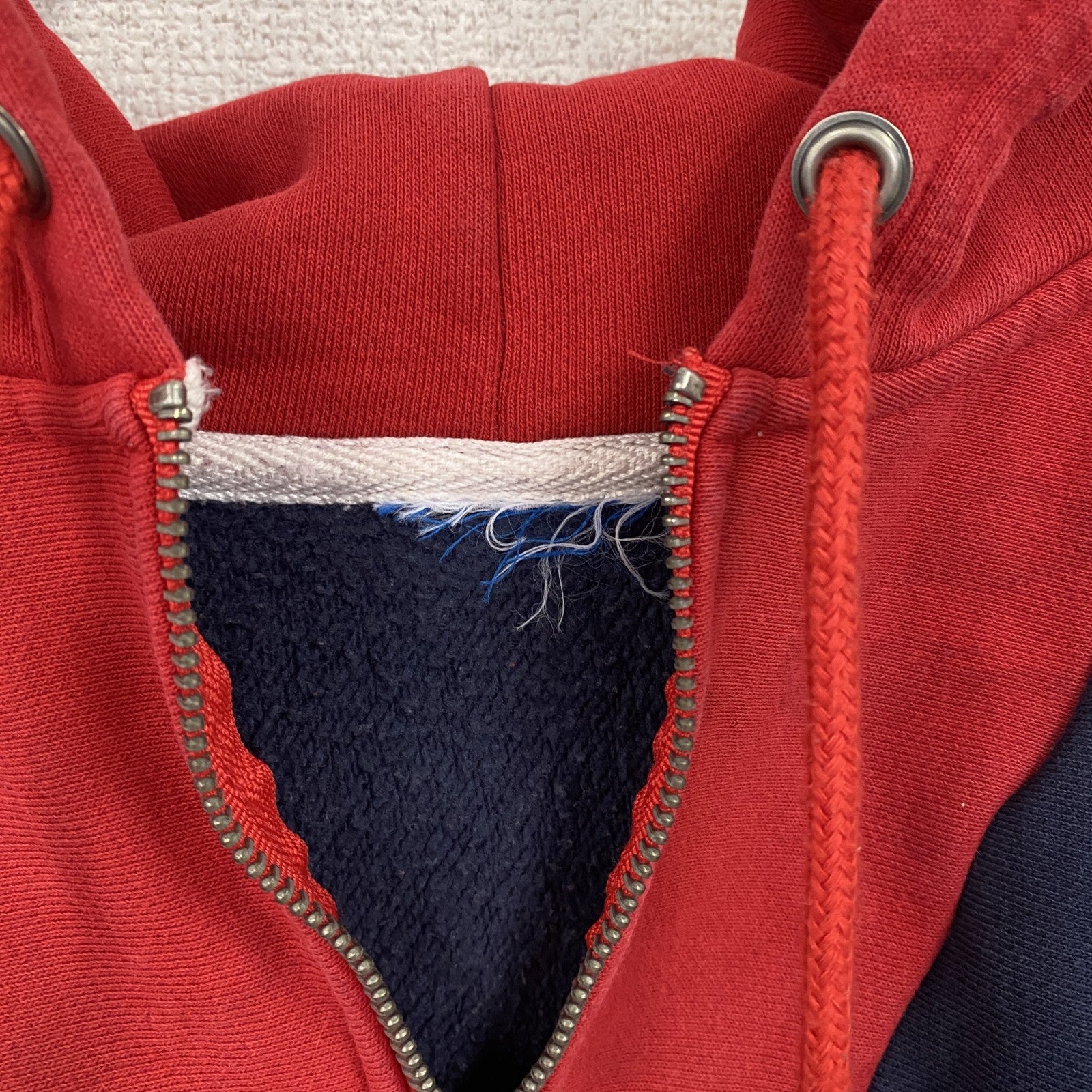 Champion　チャンピオン　スウェットパーカー/フーディー　紺　ネイビー　赤　レッド　古着