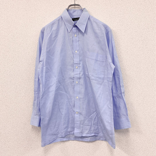～90s　Christian Dior MONSIEUR　クリスチャンディオール　長袖ドレスシャツ　ヴィンテージ　ブルー