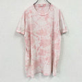 Hanes　ヘインズ　半袖プリントTシャツ　シングルステッチ　ヴィンテージ　タイダイ　ピンク　2XLサイズ　古着