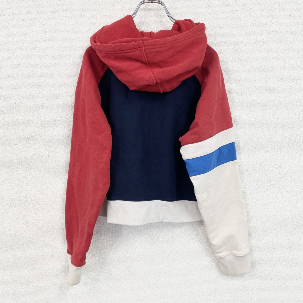 Champion　チャンピオン　スウェットパーカー/フーディー　紺　ネイビー　赤　レッド　古着