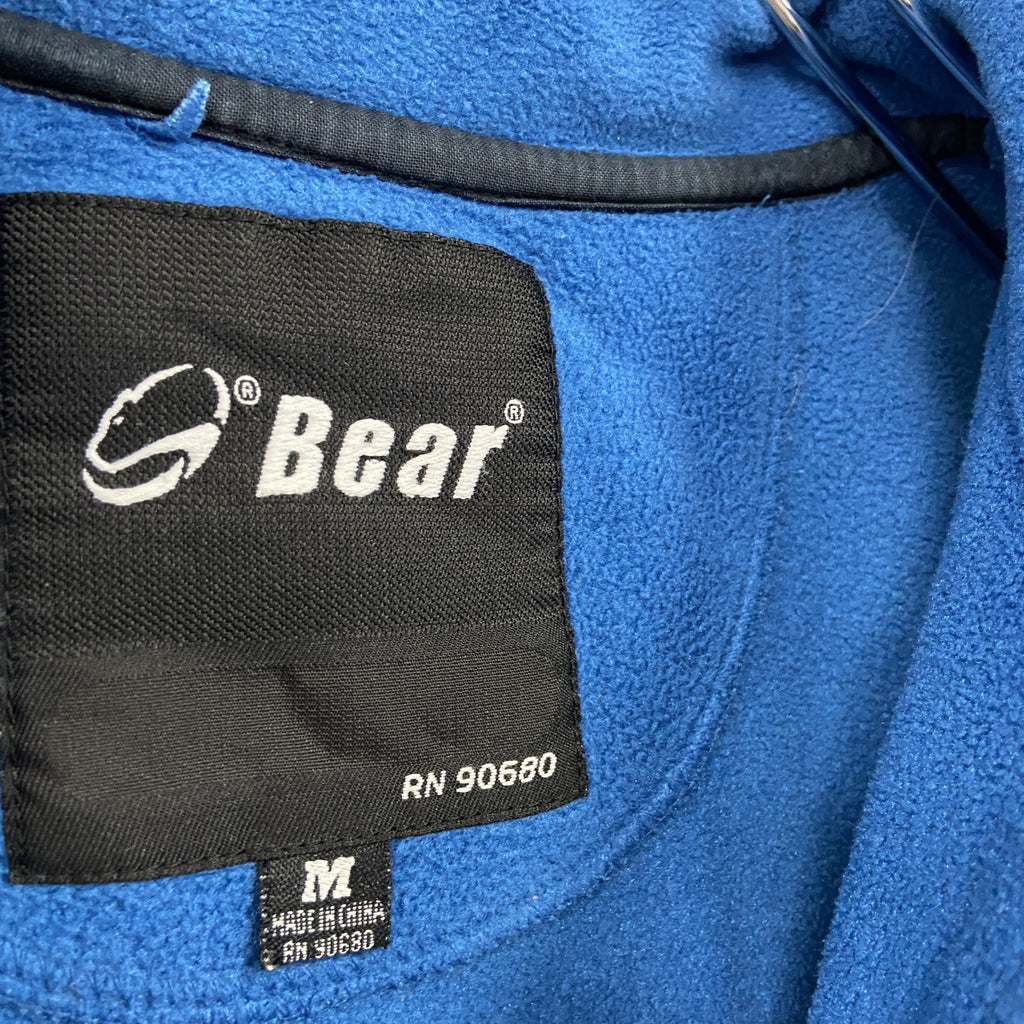 Bear　ベアー　フルジップフリースジャケット/ボアジャケット　青　ブルー　Mサイズ