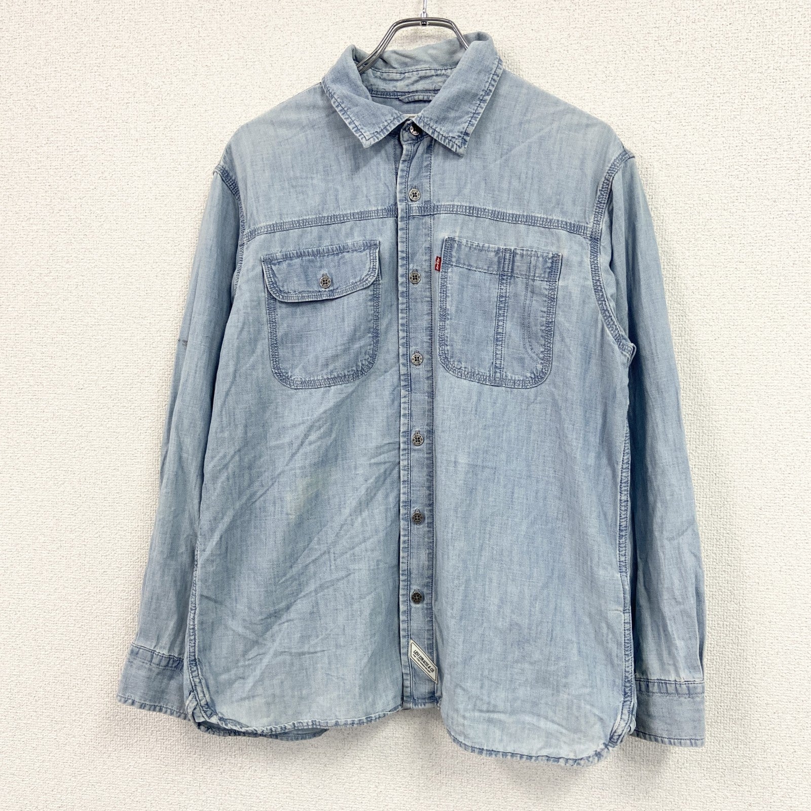 Levi's　リーバイス　長袖デニムシャツ　インディゴブルー　Mサイズ