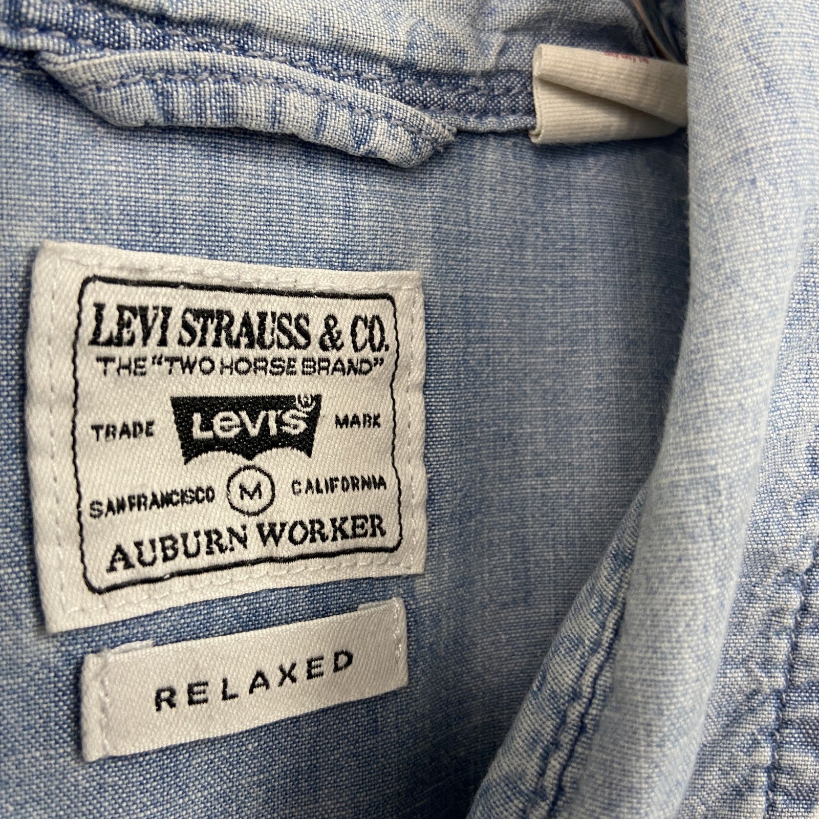 Levi's　リーバイス　長袖デニムシャツ　インディゴブルー　Mサイズ
