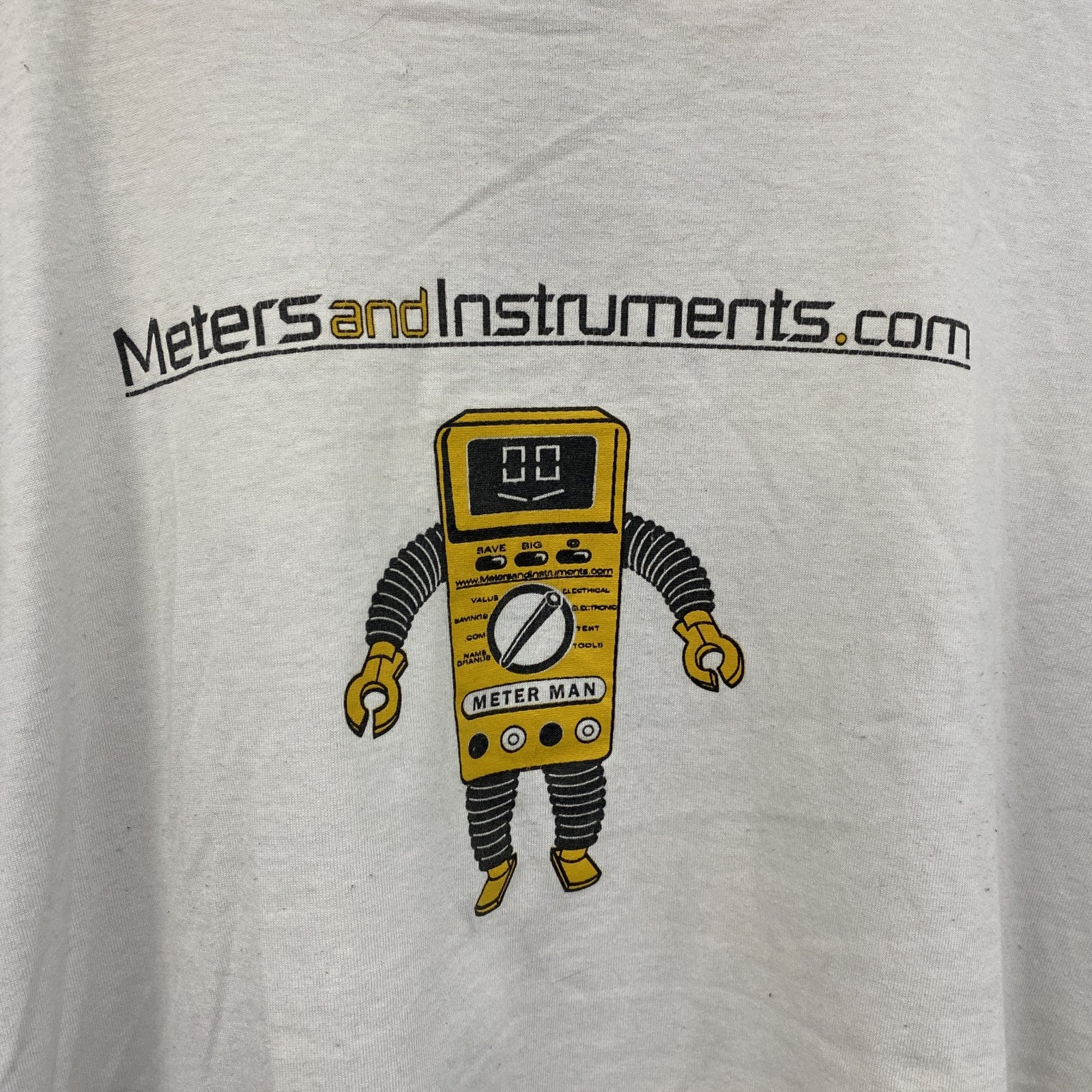 古着 used　00s　FRUIT OF THE LOOM　フルーツオブザルーム　METAR MAN　半袖プリントTシャツ　ロボT　ヴィンテージ　ホワイト　XLサイズ