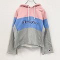 Champion　チャンピオン　スウェットパーカー/フーディー　灰色　グレー　マルチカラー　Mサイズ　古着