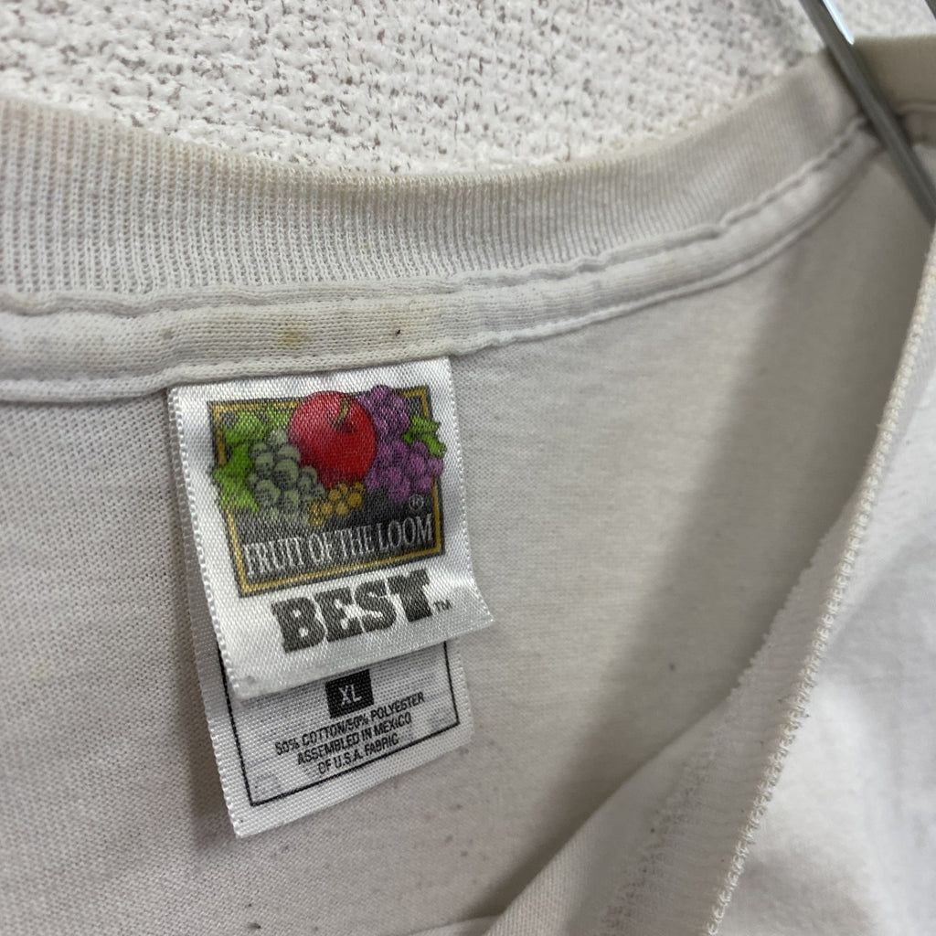 古着 used　00s　FRUIT OF THE LOOM　フルーツオブザルーム　METAR MAN　半袖プリントTシャツ　ロボT　ヴィンテージ　ホワイト　XLサイズ