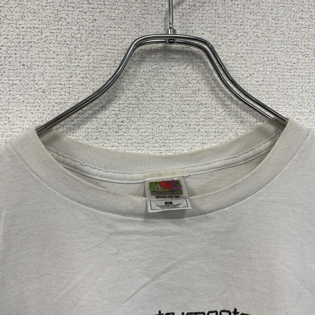 古着 used　00s　FRUIT OF THE LOOM　フルーツオブザルーム　METAR MAN　半袖プリントTシャツ　ロボT　ヴィンテージ　ホワイト　XLサイズ