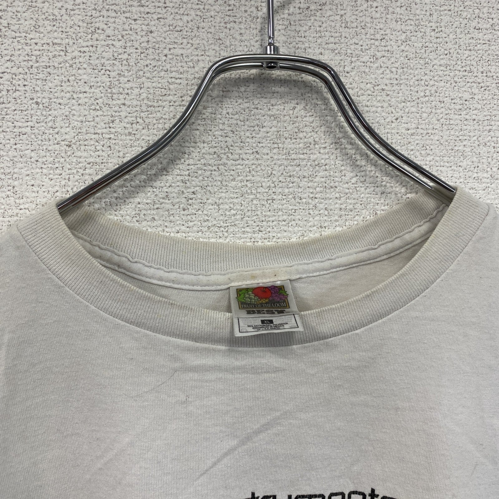 古着 used　00s　FRUIT OF THE LOOM　フルーツオブザルーム　METAR MAN　半袖プリントTシャツ　ロボT　ヴィンテージ　ホワイト　XLサイズ