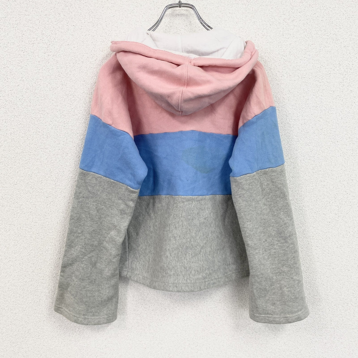 Champion　チャンピオン　スウェットパーカー/フーディー　灰色　グレー　マルチカラー　Mサイズ　古着