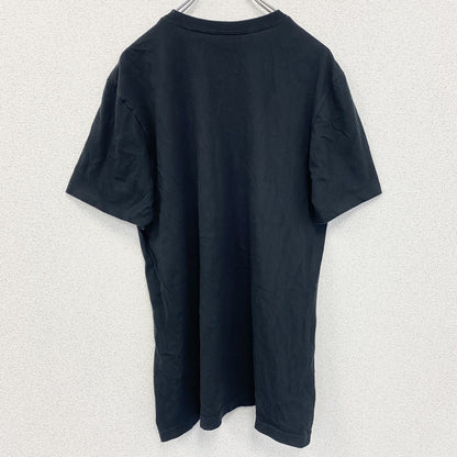 古着 used　NIKE ナイキ　半袖プリントTシャツ　スウッシュロゴ　クルーネック　バスケ　レトロ　黒　ブラック　Mサイズ