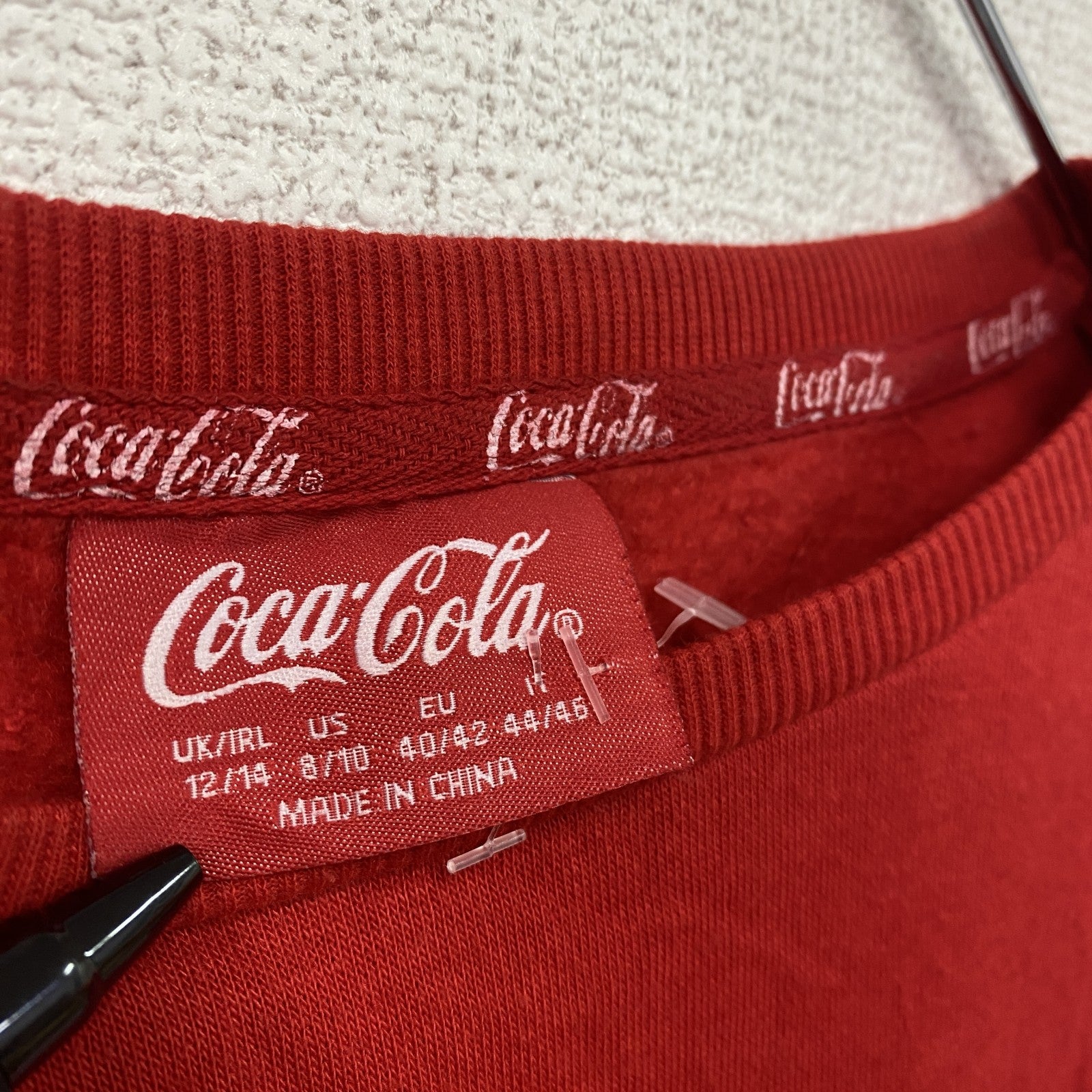 CocaCola　コカ・コーラ　スウェット/トレーナー　赤　レッド　8/10サイズ　古着