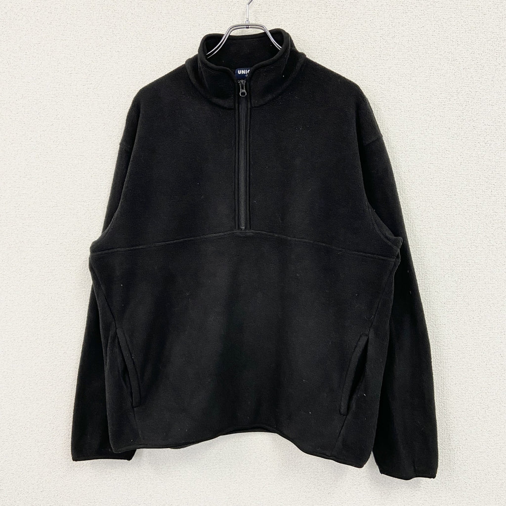 OLD UNIQLO　オールドユニクロ　フリースプルオーバージャケット　黒　ブラック　XLサイズ