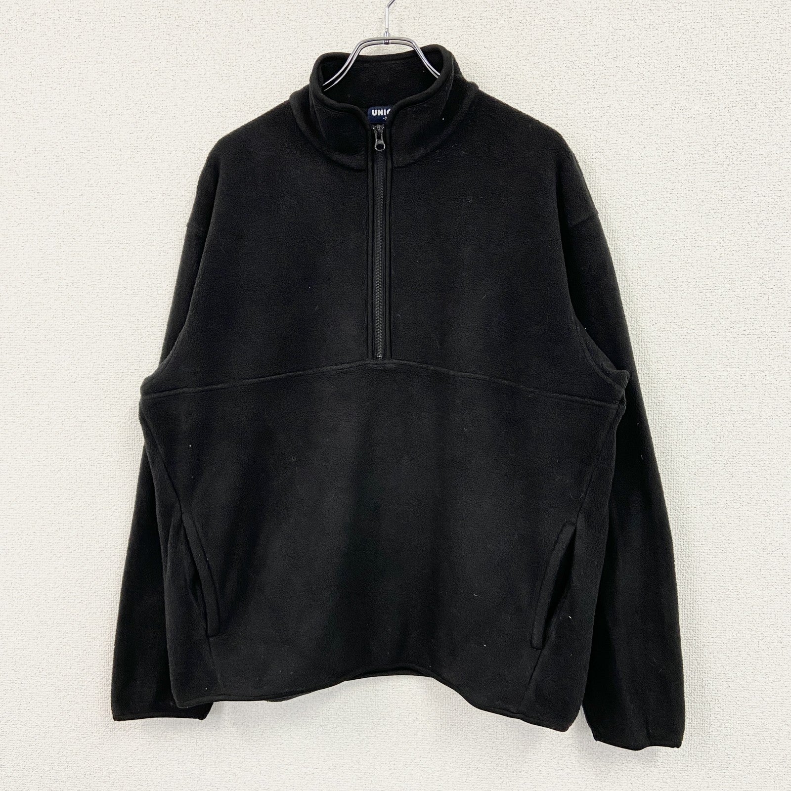 OLD UNIQLO　オールドユニクロ　フリースプルオーバージャケット　黒　ブラック　XLサイズ