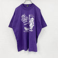 90s　BEST　FRUIT OF THE LOOM　半袖プリントTシャツ　シングルステッチ　ヴィンテージ　紫　パープル　XLサイズ　古着