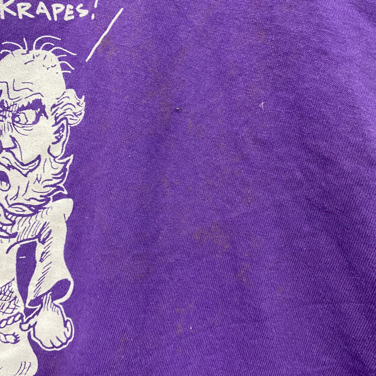 90s　BEST　FRUIT OF THE LOOM　半袖プリントTシャツ　シングルステッチ　ヴィンテージ　紫　パープル　XLサイズ　古着