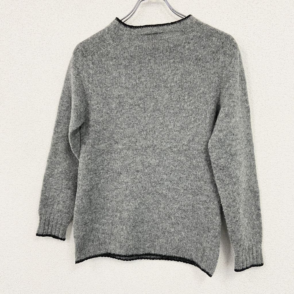 BARACUTA　ウールニットセーター　灰色　グレー　Mサイズ