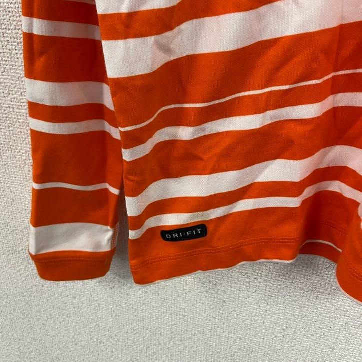 00s　NIKE　ナイキ　長袖Tシャツ/ロンT　ボーダー柄　デッドストック　オレンジ　Mサイズ　古着