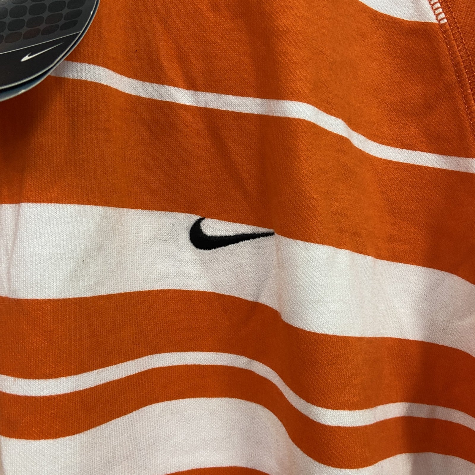 00s　NIKE　ナイキ　長袖Tシャツ/ロンT　ボーダー柄　デッドストック　オレンジ　Mサイズ　古着