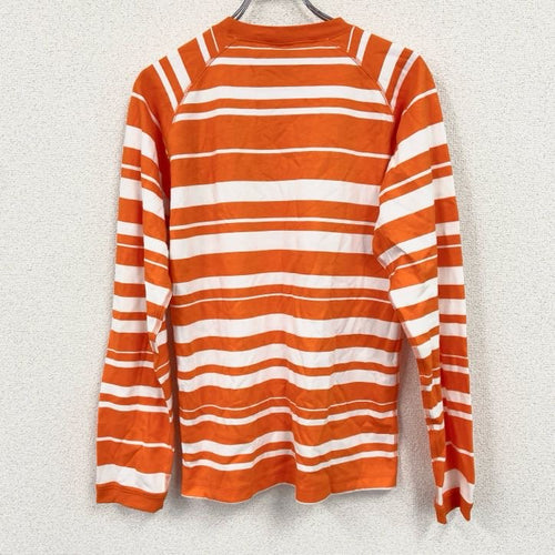 00s　NIKE　ナイキ　長袖Tシャツ/ロンT　ボーダー柄　デッドストック　オレンジ　Mサイズ　古着