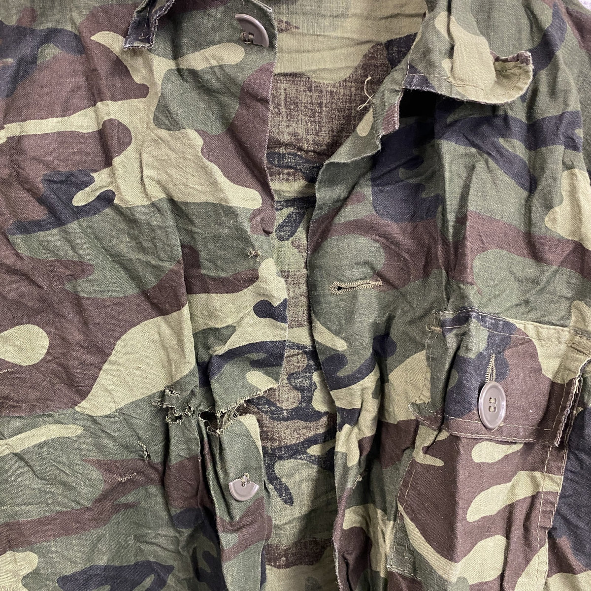 80s～　SEAWAY　ハンティングシャツジャケット　ヴィンテージ　カモフラージュ　迷彩柄　XLサイズ　古着
