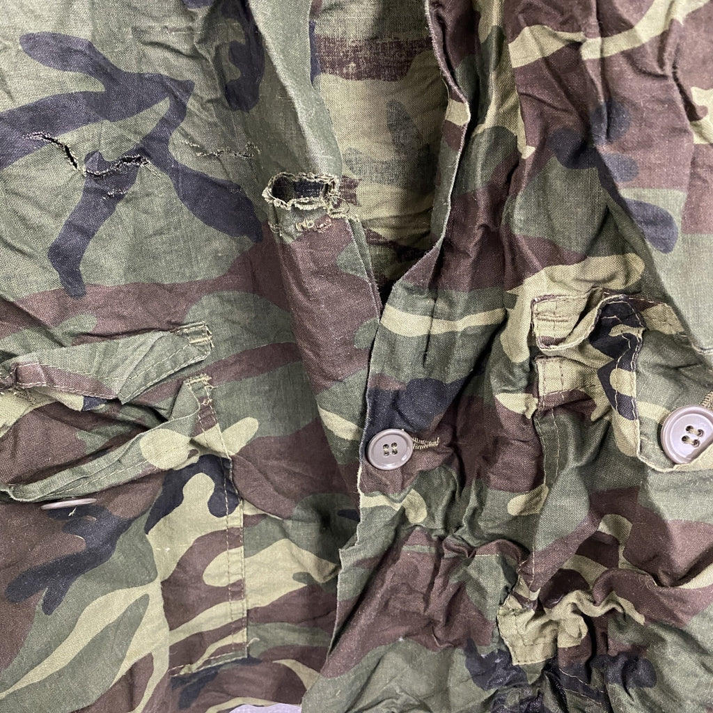 80s～　SEAWAY　ハンティングシャツジャケット　ヴィンテージ　カモフラージュ　迷彩柄　XLサイズ　古着