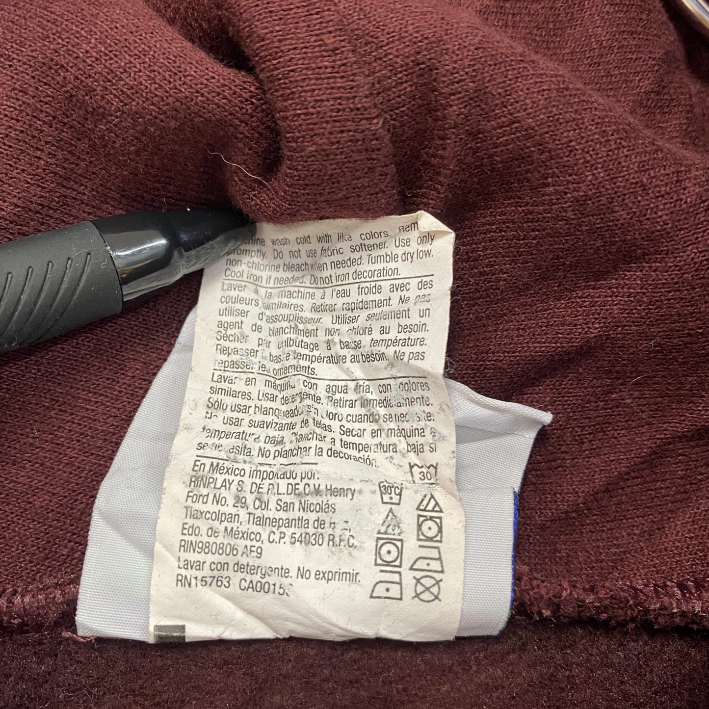 Champion　チャンピオン　スウェットパーカー/フーディー　2連　ボルドー　Lサイズ