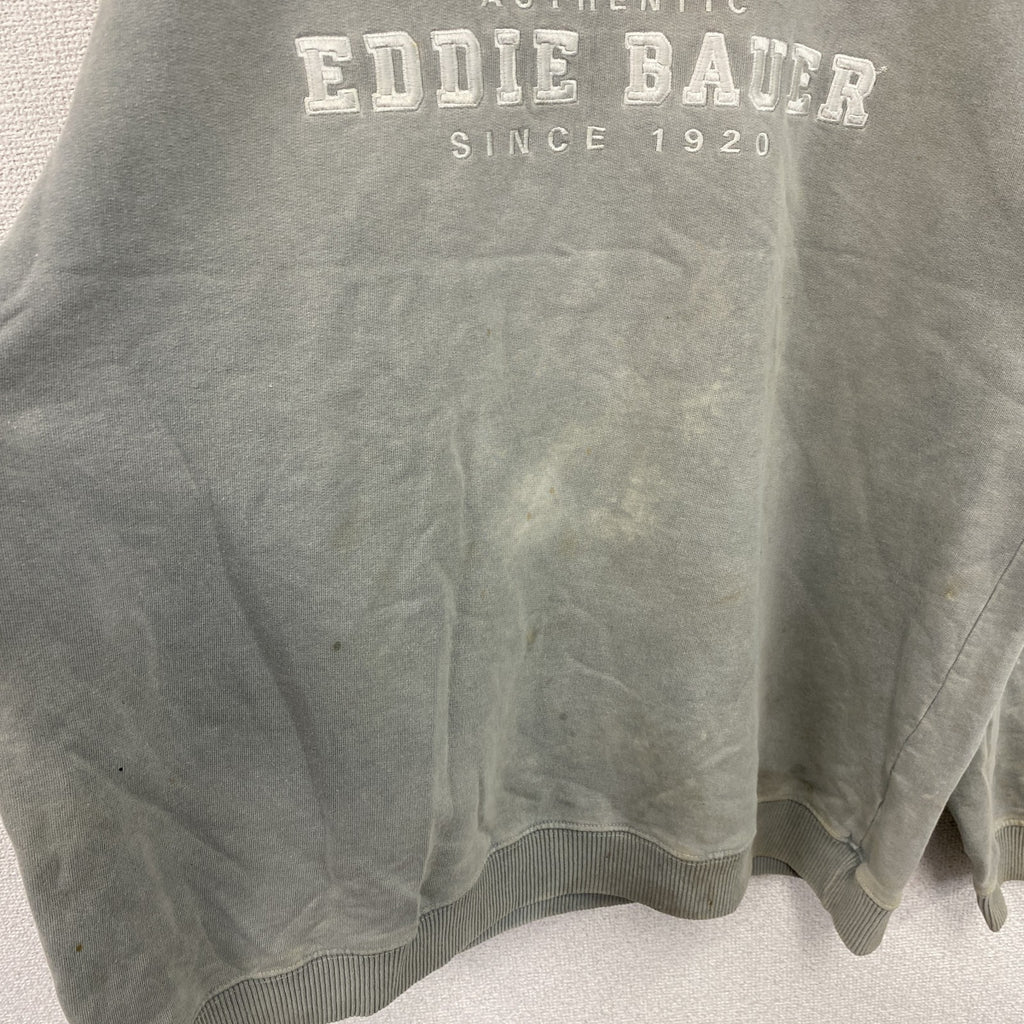 90s～　Eddie Bauer LEGEND　エディーバウアー　スウェット/トレーナー　ヴィンテージ　グレー　灰色　Lサイズ　古着