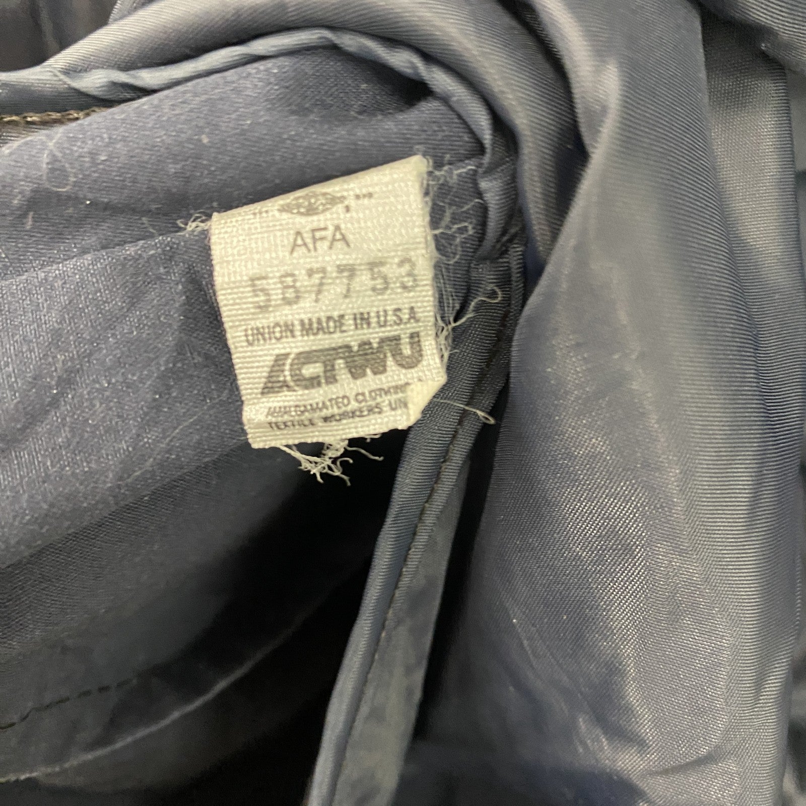 LONDON FOG　ロンドンフォグ　トレンチコート　比翼仕立て　紺　ネイビー　44サイズ　古着