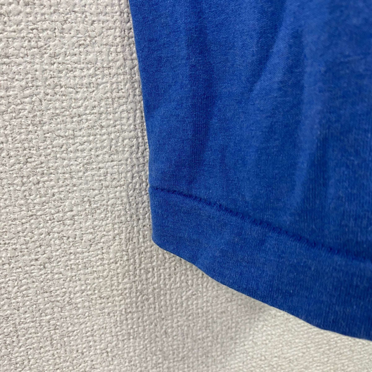 FRUIT OF THE LOOM　半袖プリントTシャツ　シングルステッチ　ヴィンテージ　青　ブルー　XLサイズ　古着