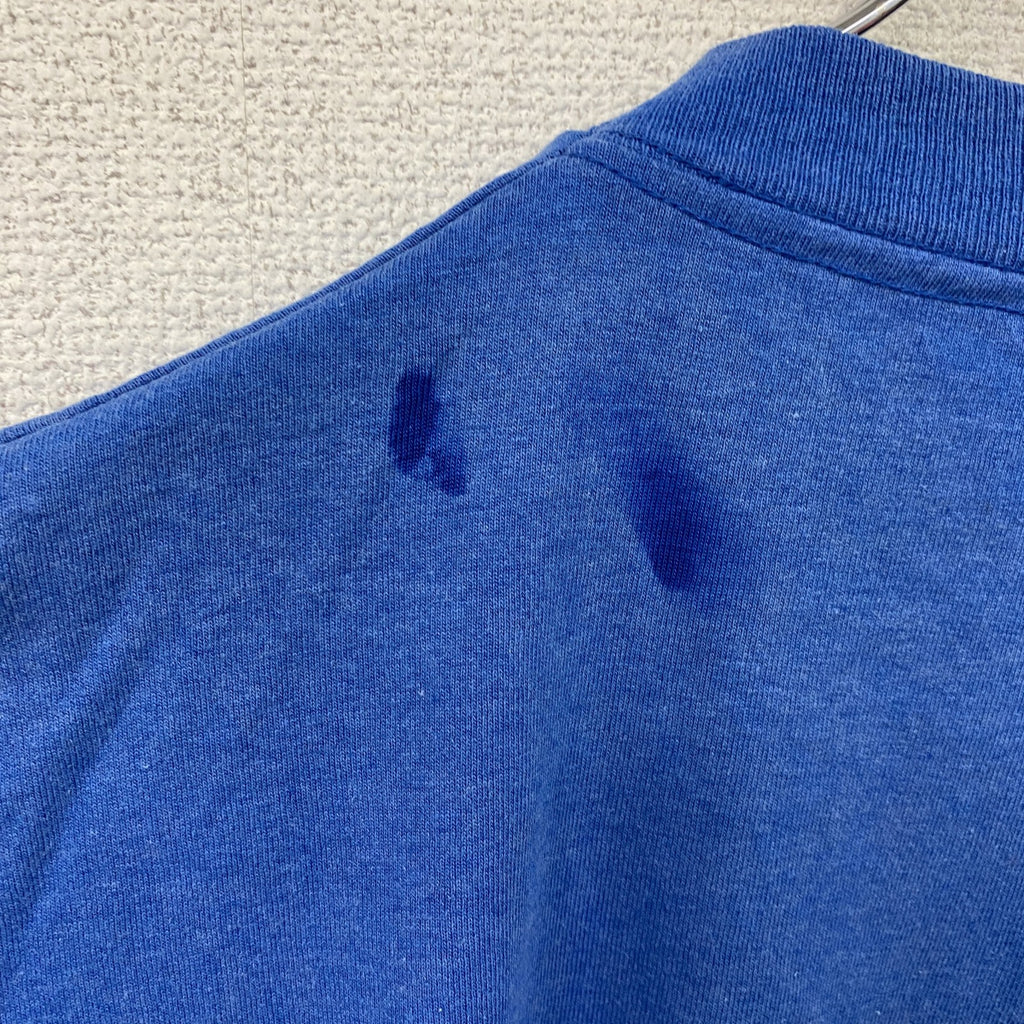 FRUIT OF THE LOOM　半袖プリントTシャツ　シングルステッチ　ヴィンテージ　青　ブルー　XLサイズ　古着