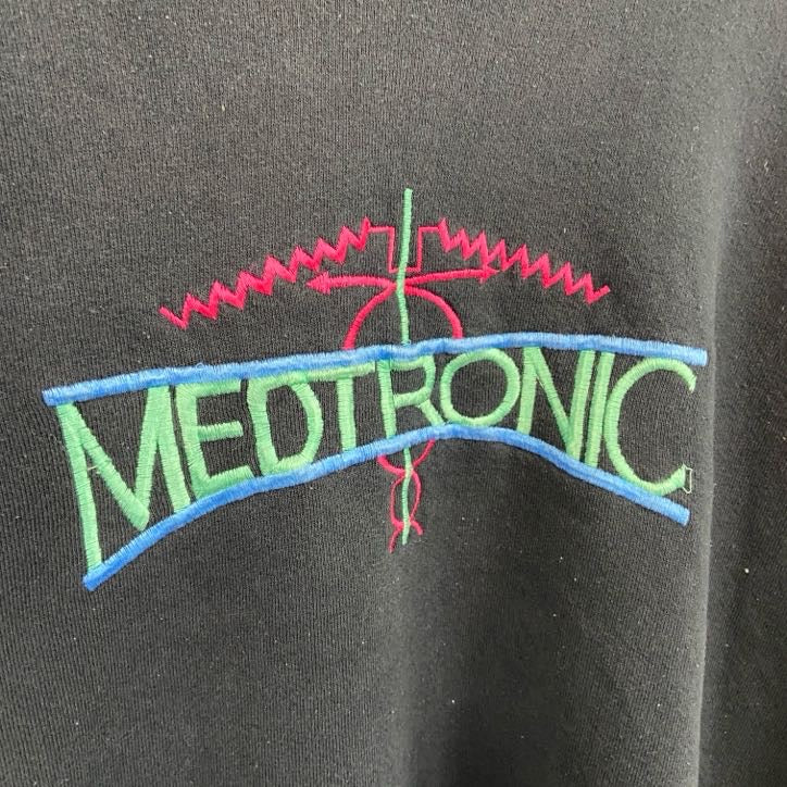 MEDTRONIC　スウェット/トレーナー　企業　黒　ブラック　古着