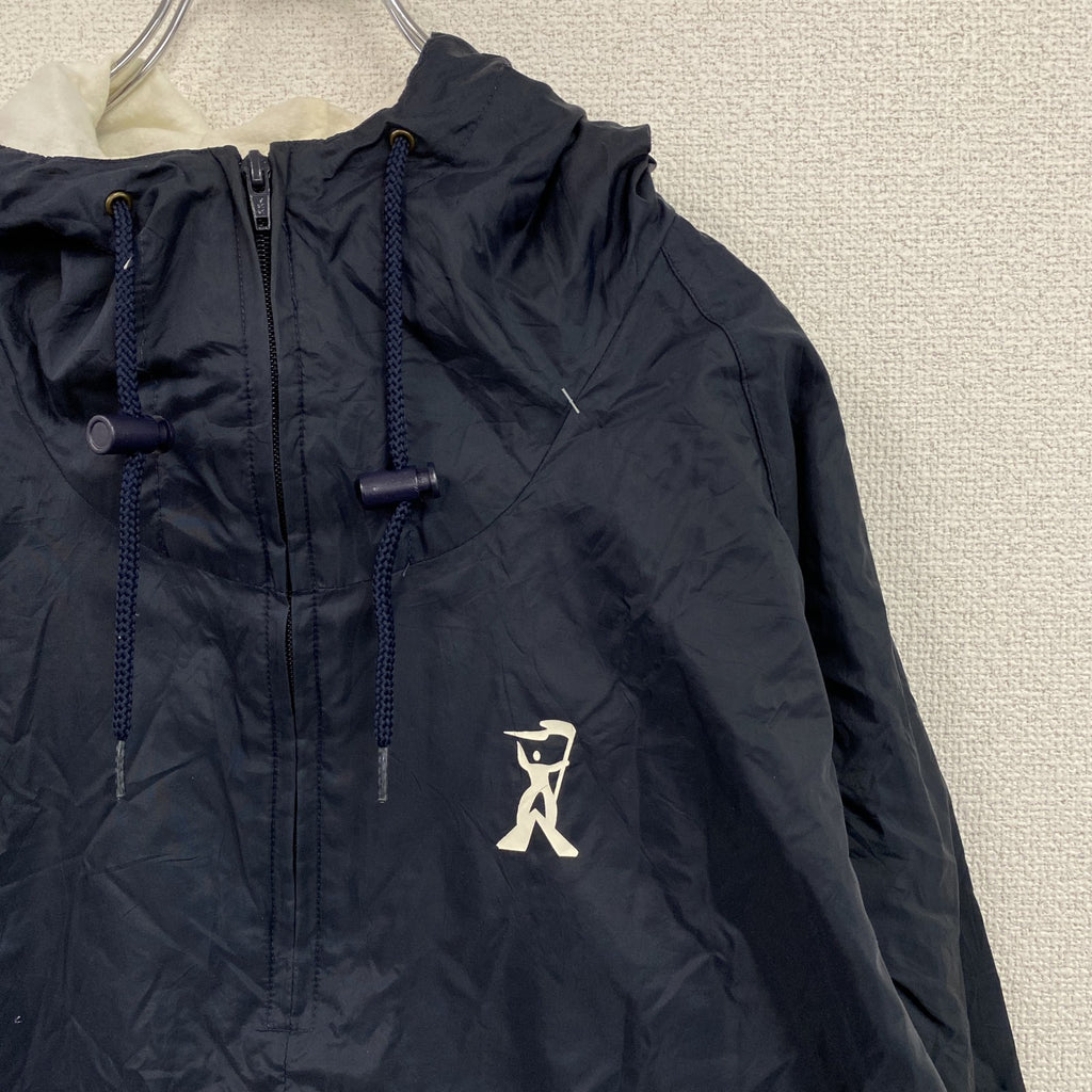 ～90s　CHARLES RIVER　アノラックパーカー　ヴィンテージ　紺　ネイビー　Sサイズ　古着