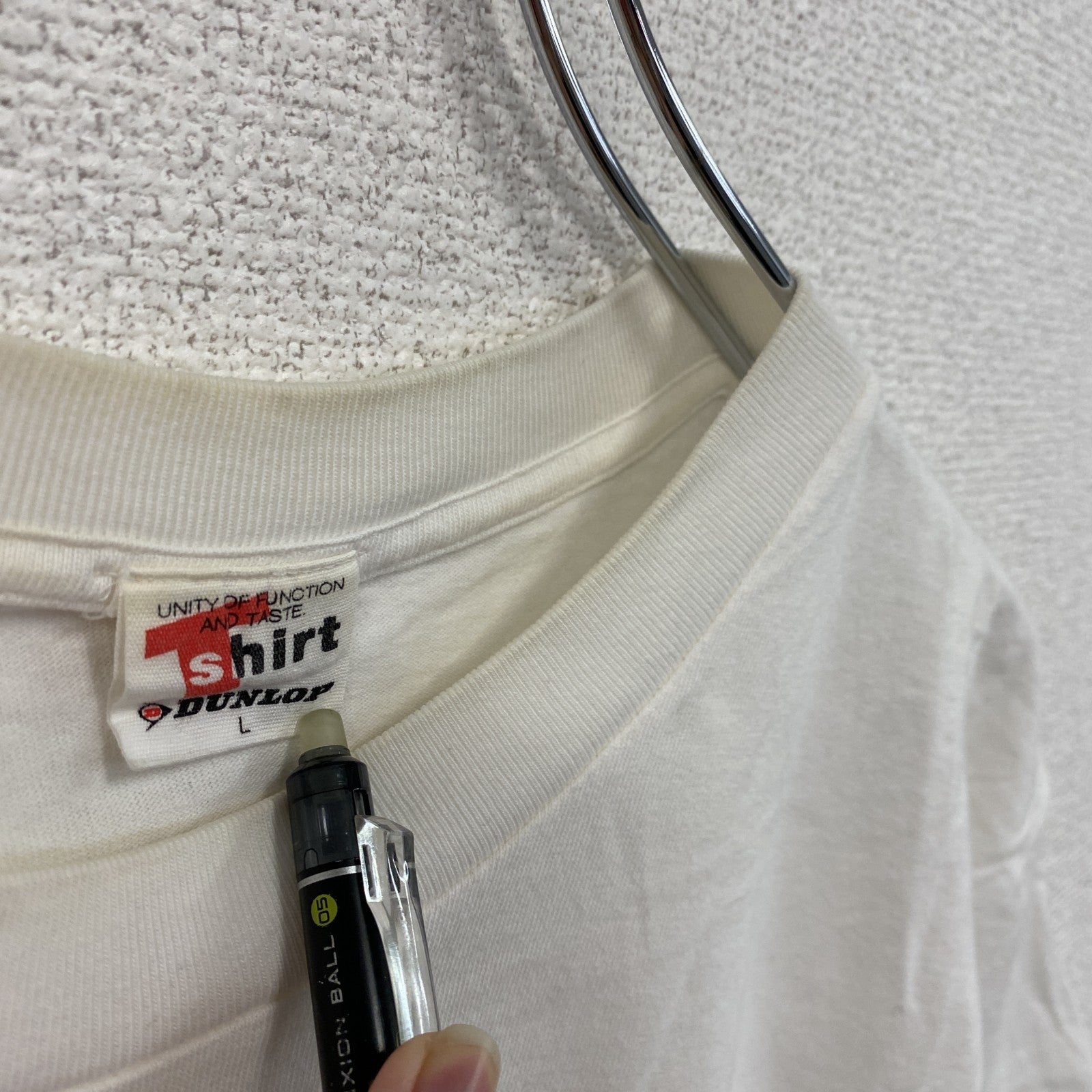 古着 used　～90s　DUNLOP　ダンロップ　HELLO KITTY　ハローキティ　半袖Tシャツ　シングルステッチ　ヴィンテージ　ホワイト　Lサイズ