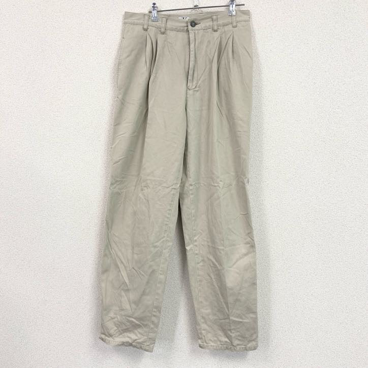 90s　Carvin Klein　カルバンクライン　チノパンツ　ジップフライ　ベージュ　33サイズ　古着