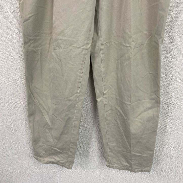 90s　Carvin Klein　カルバンクライン　チノパンツ　ジップフライ　ベージュ　33サイズ　古着