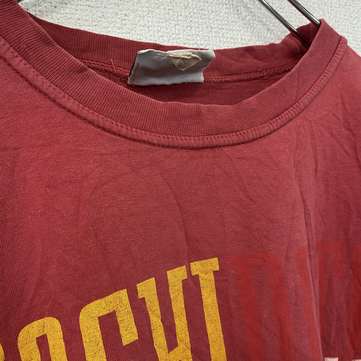 Reebok　リーボック　NFL　ワシントンレッドスキンズ　半袖プリントTシャツ　フェード　赤　レッド　古着