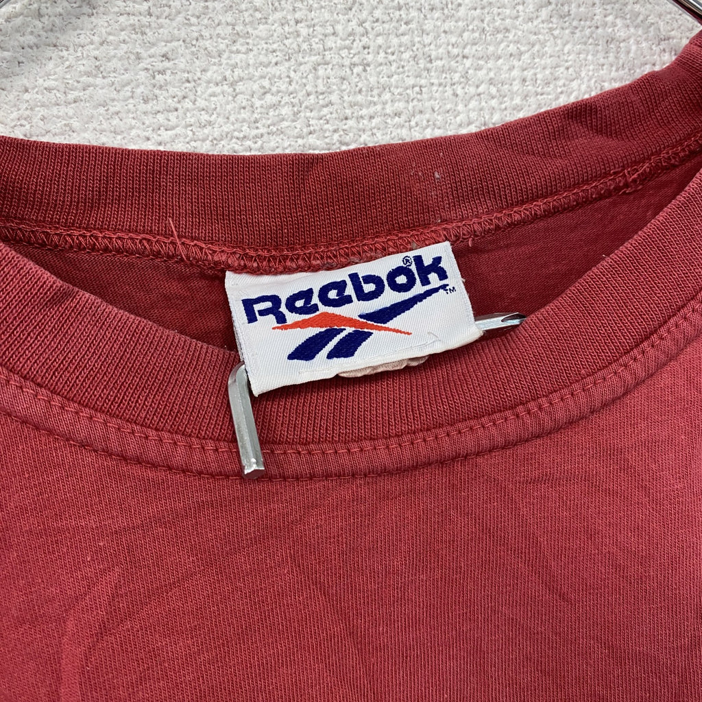 Reebok　リーボック　NFL　ワシントンレッドスキンズ　半袖プリントTシャツ　フェード　赤　レッド　古着