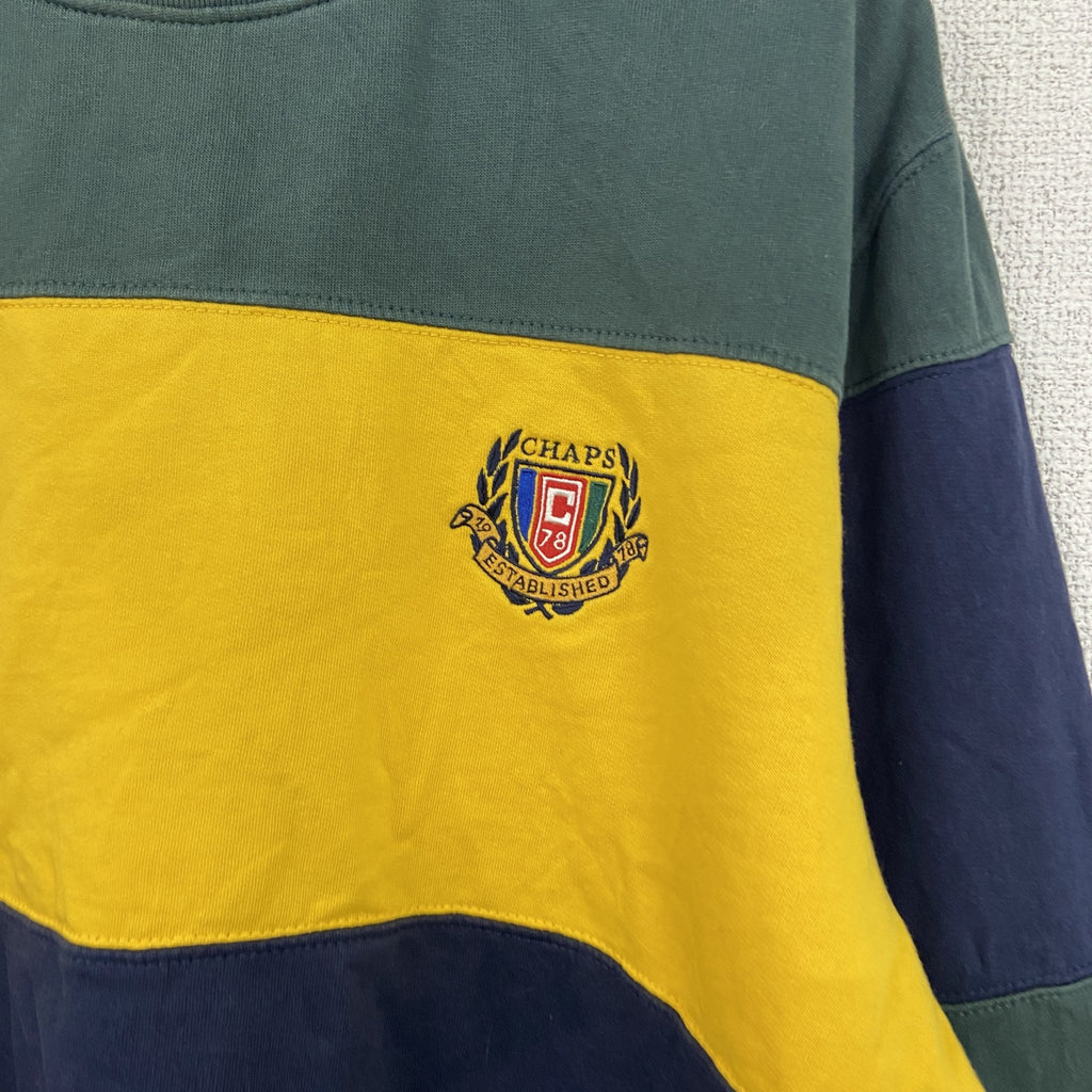 CHAPS Ralph Lauren　チャップス　ラルフローレン　ボーダースウェット/トレーナー　マルチカラー　Lサイズ　古着
