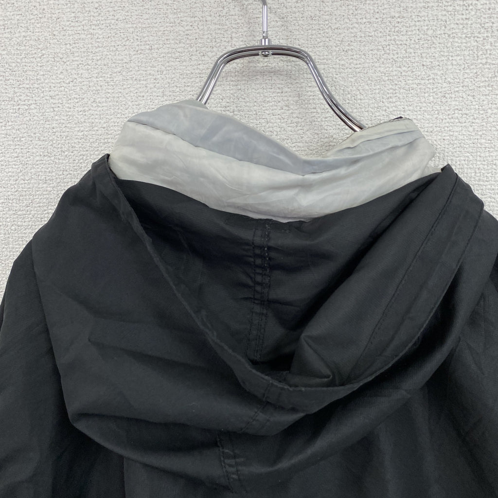 90s　Holloway　ホロウェイ　フルジップジャケット　ヴィンテージ　黒　ブラック　2XLサイズ ウインドブレーカー ナイロンアウター メンズ 古着